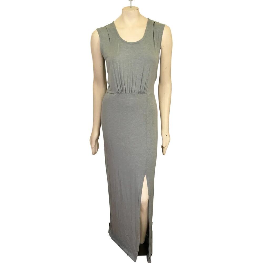 NEW SPLENDID Front Slit Lightweight Tencel Maxi Dress in Powder Blue  SZ M